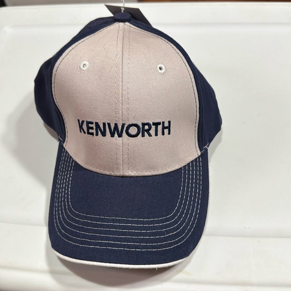 NWT Kenworth Navy Blue Cream Baseball Hat